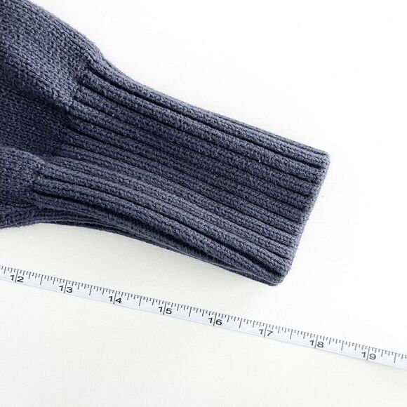 Banana Republic Women's Ribbed Knit Pockets Cardigan Sweater Navy Blue Medium - Picture 4 of 7